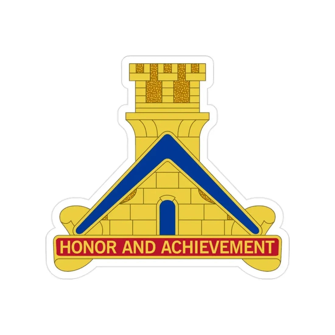 339 Engineer Battalion (U.S. Army) Transparent STICKER Die-Cut Vinyl Decal - The Sticker Space