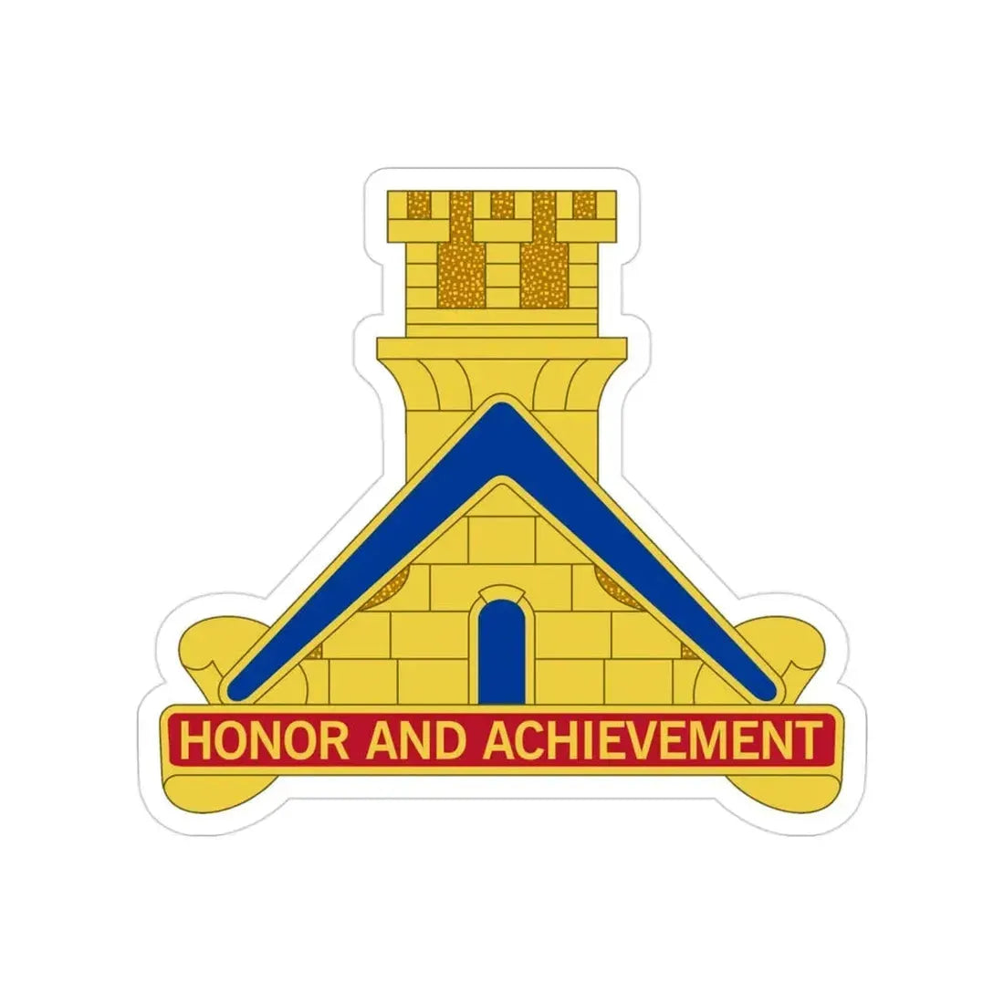 339 Engineer Battalion (U.S. Army) Transparent STICKER Die-Cut Vinyl Decal - The Sticker Space