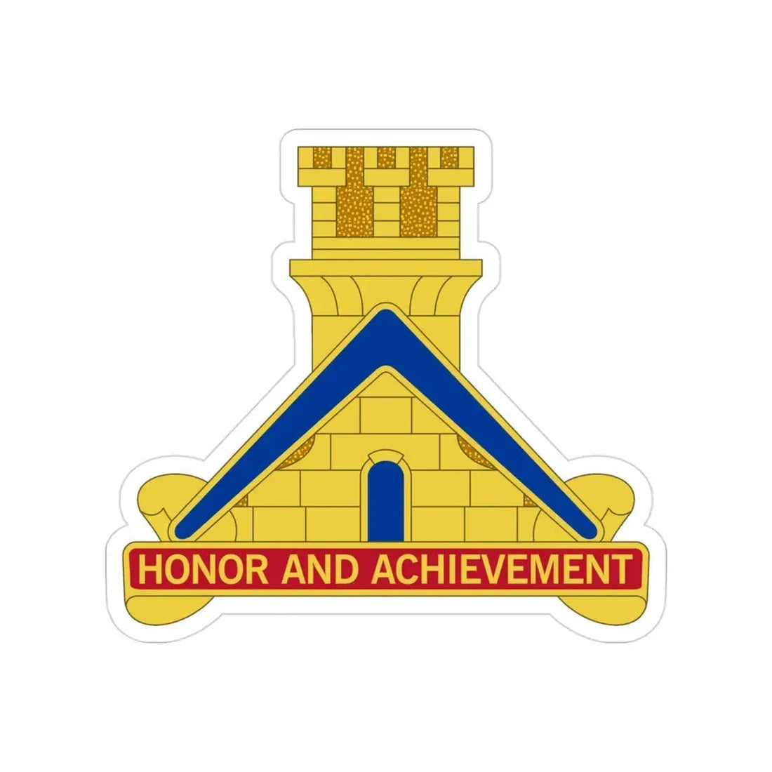 339 Engineer Battalion (U.S. Army) Transparent STICKER Die-Cut Vinyl Decal - The Sticker Space