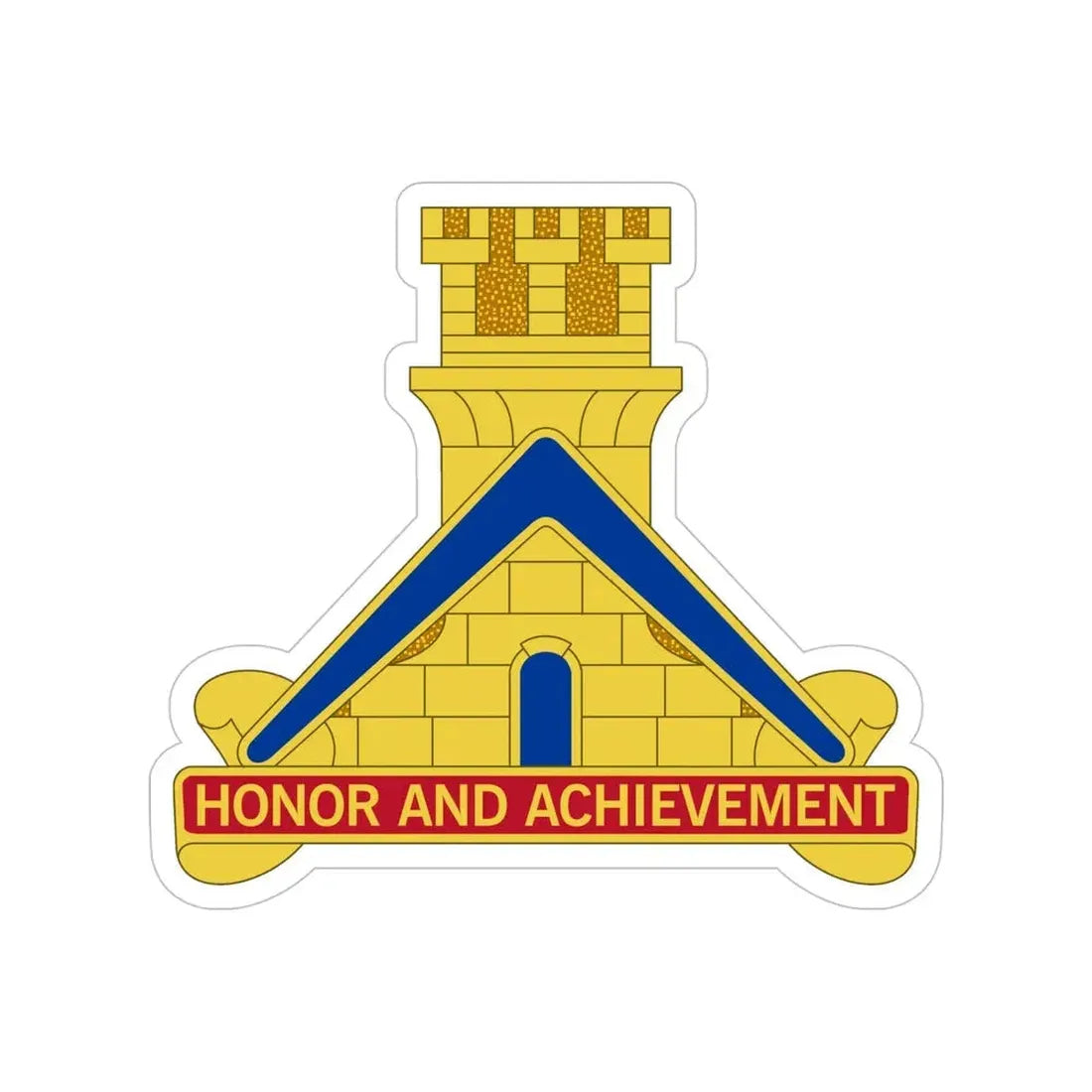 339 Engineer Battalion (U.S. Army) Transparent STICKER Die-Cut Vinyl Decal - The Sticker Space