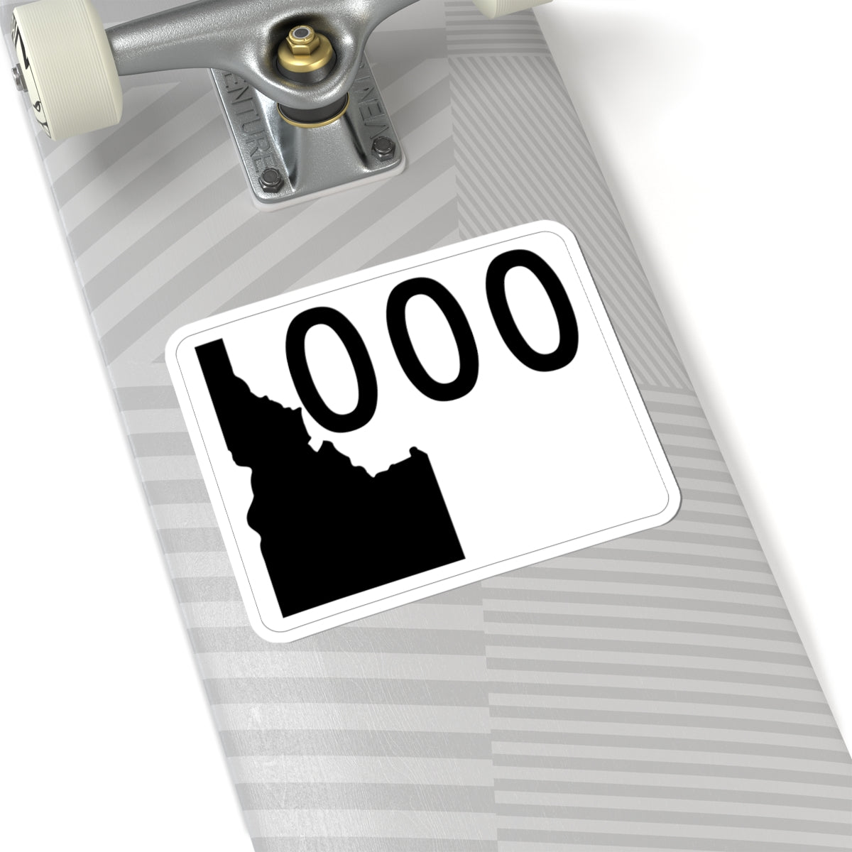 Idaho 000 template (Idaho) (Road Sign) STICKER Vinyl Kiss-Cut Decal