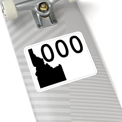 Idaho 000 template (Idaho) (Road Sign) STICKER Vinyl Kiss-Cut Decal