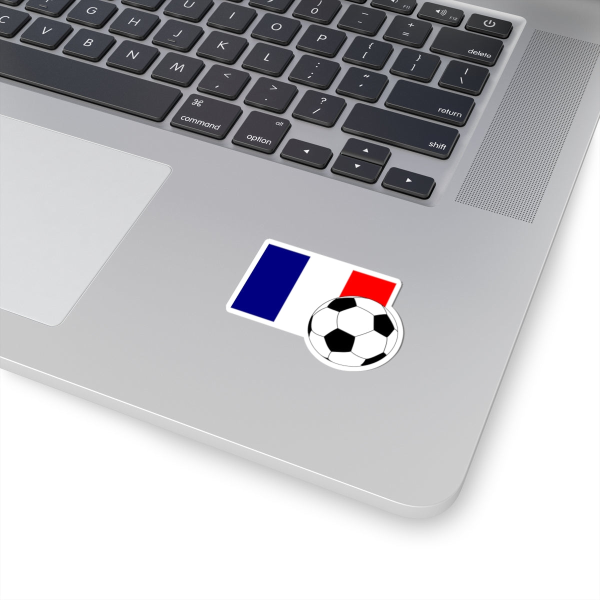 Flag of France with football (France) STICKER Vinyl Kiss-Cut Decal