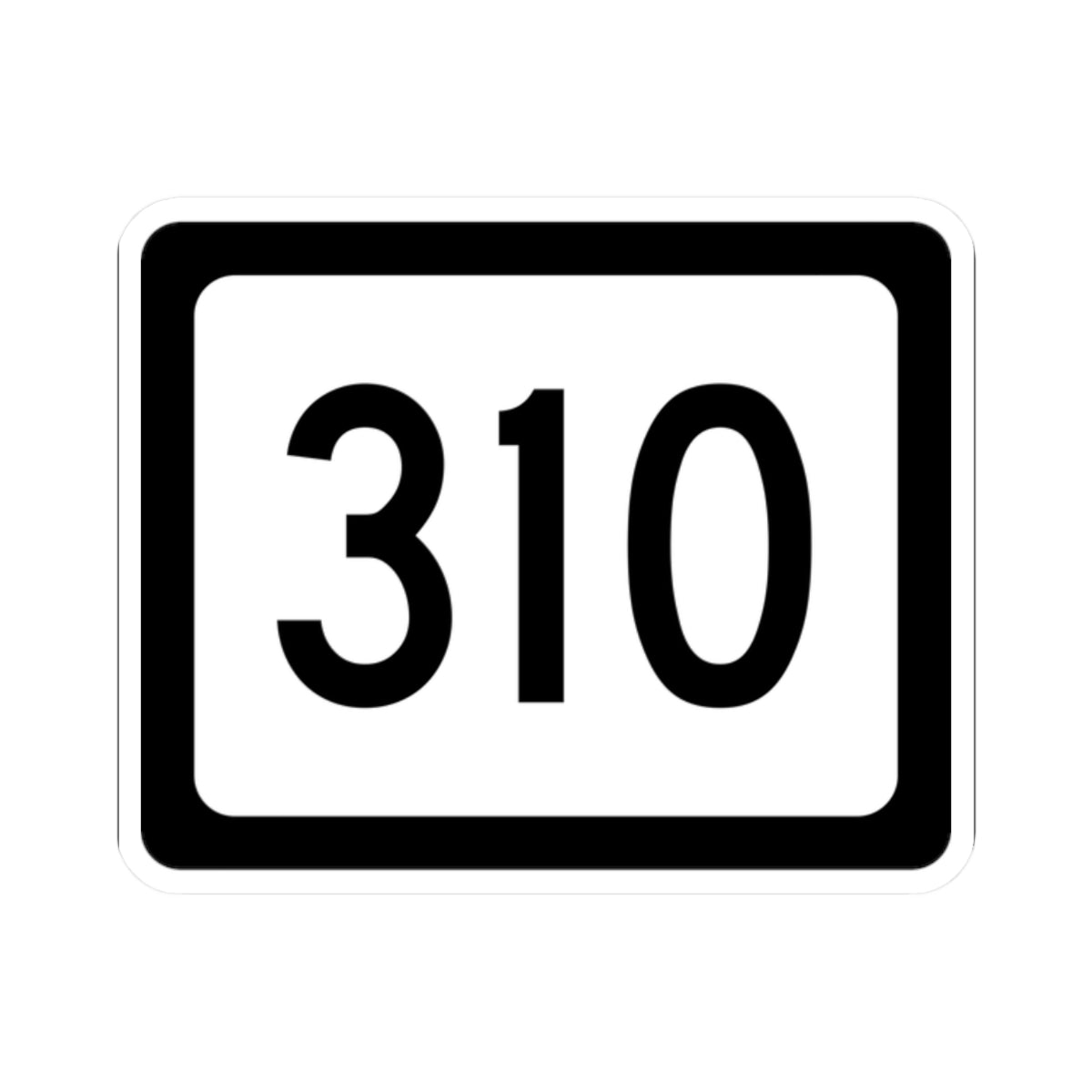 WV-310 (Virginia) (Road Sign) STICKER Vinyl Kiss-Cut Decal