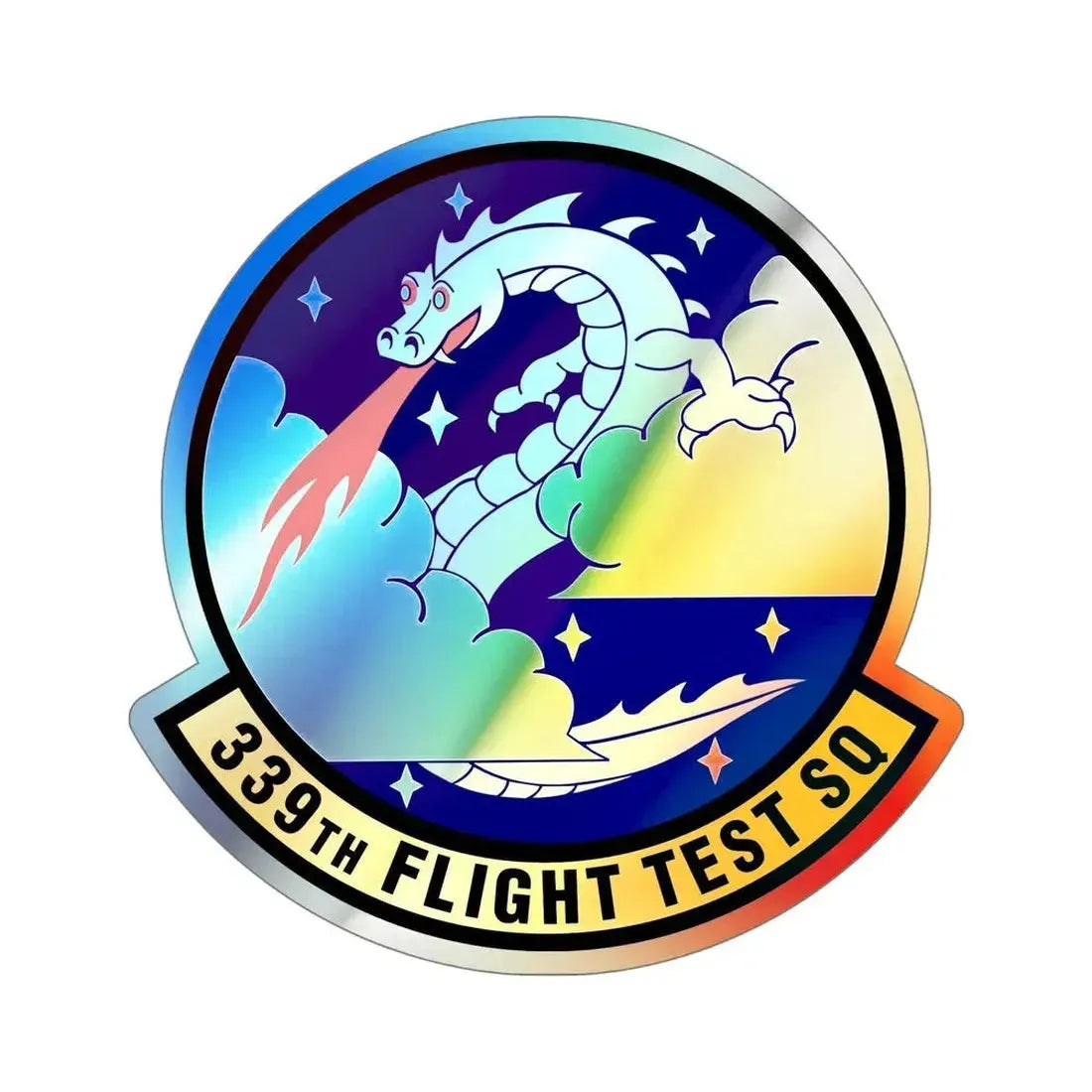 339th Flight Test Squadron (U.S. Air Force) Holographic STICKER Die-Cut Vinyl Decal - The Sticker Space