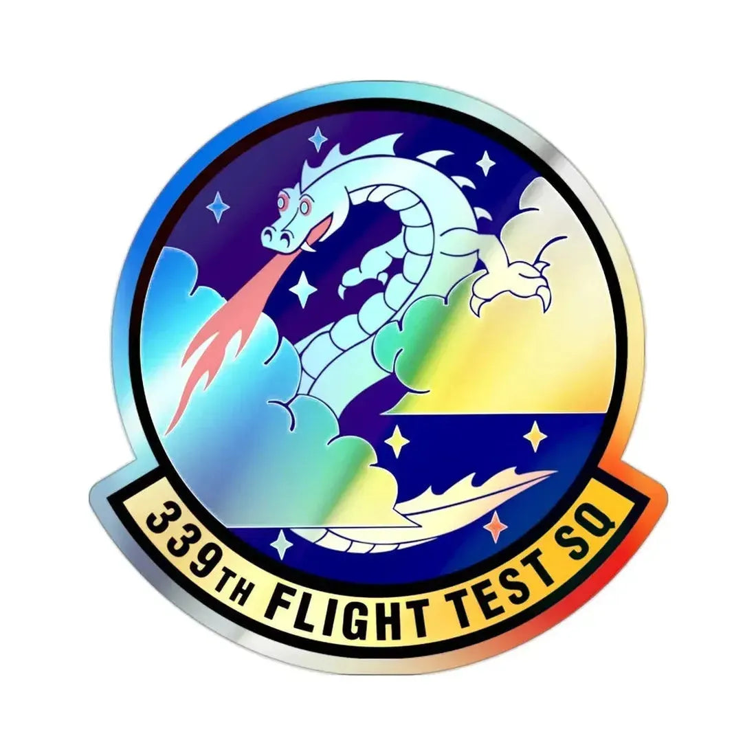 339th Flight Test Squadron (U.S. Air Force) Holographic STICKER Die-Cut Vinyl Decal - The Sticker Space