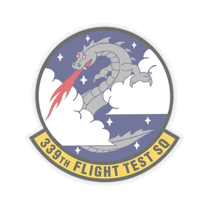 339th Flight Test Squadron (U.S. Air Force) STICKER Vinyl Kiss-Cut Decal 4 Inch Transparent - The Sticker Space