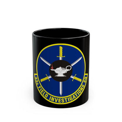 33d Field Investigations Squadron (U.S. Air Force) Black Coffee Mug-11oz-The Sticker Space