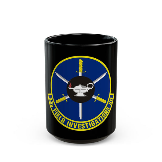 33d Field Investigations Squadron (U.S. Air Force) Black Coffee Mug-15oz-The Sticker Space