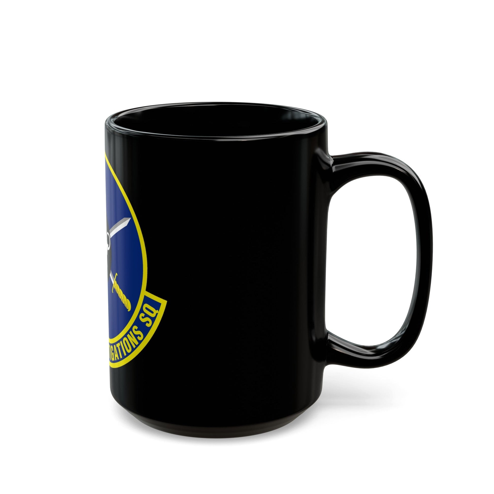 33d Field Investigations Squadron (U.S. Air Force) Black Coffee Mug-The Sticker Space