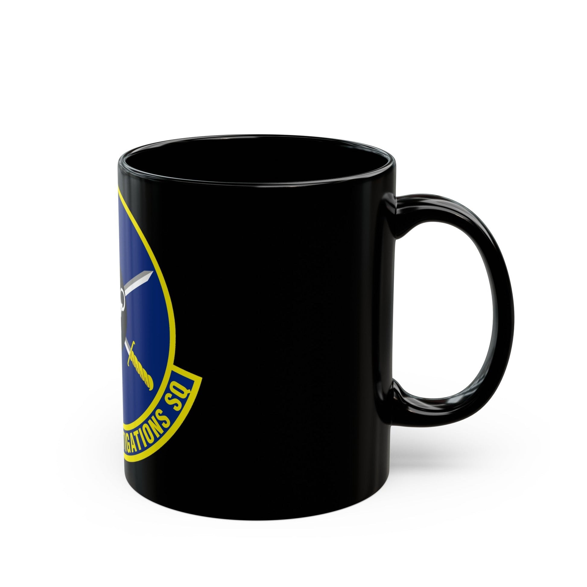 33d Field Investigations Squadron (U.S. Air Force) Black Coffee Mug-The Sticker Space