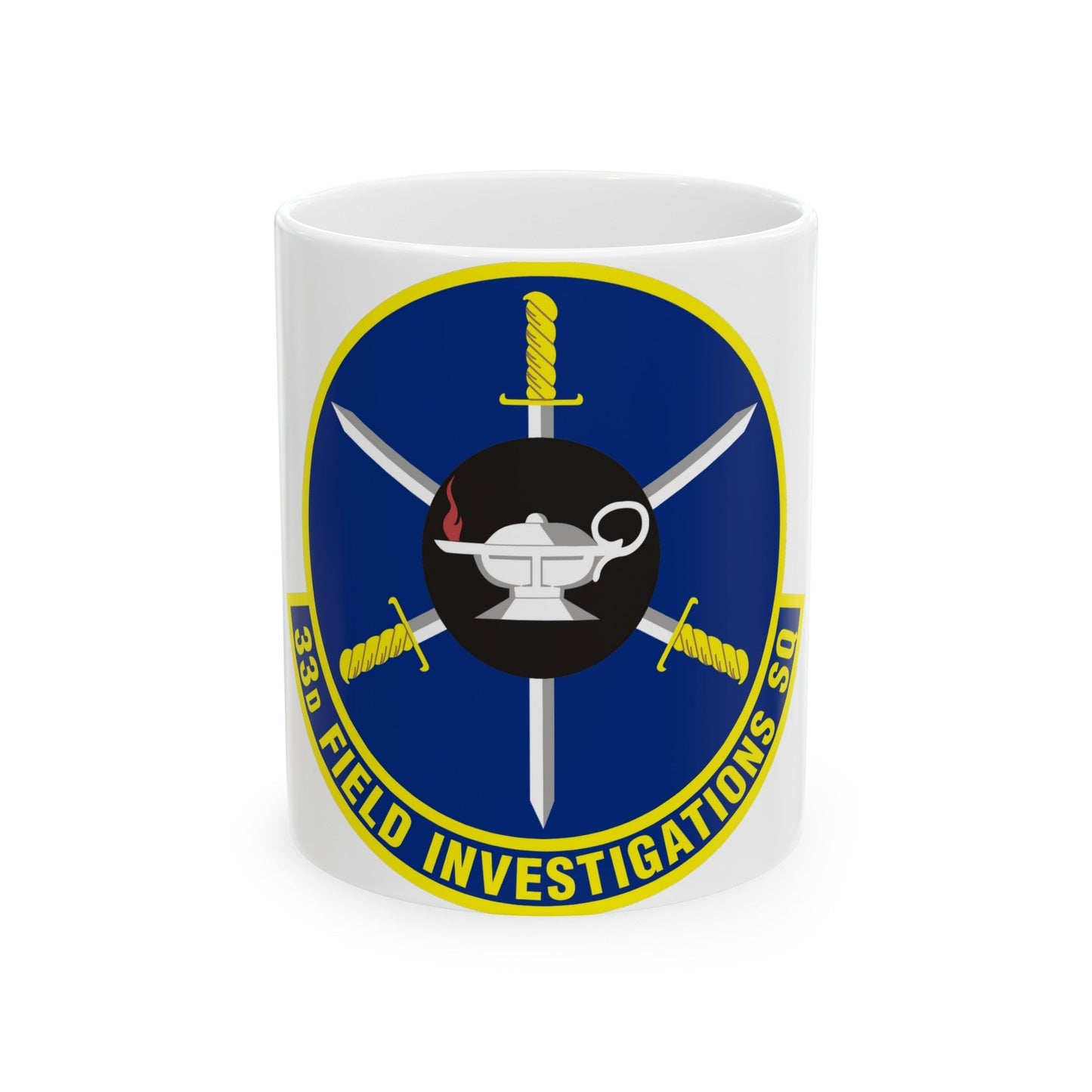 33d Field Investigations Squadron (U.S. Air Force) White Coffee Mug-11oz-The Sticker Space