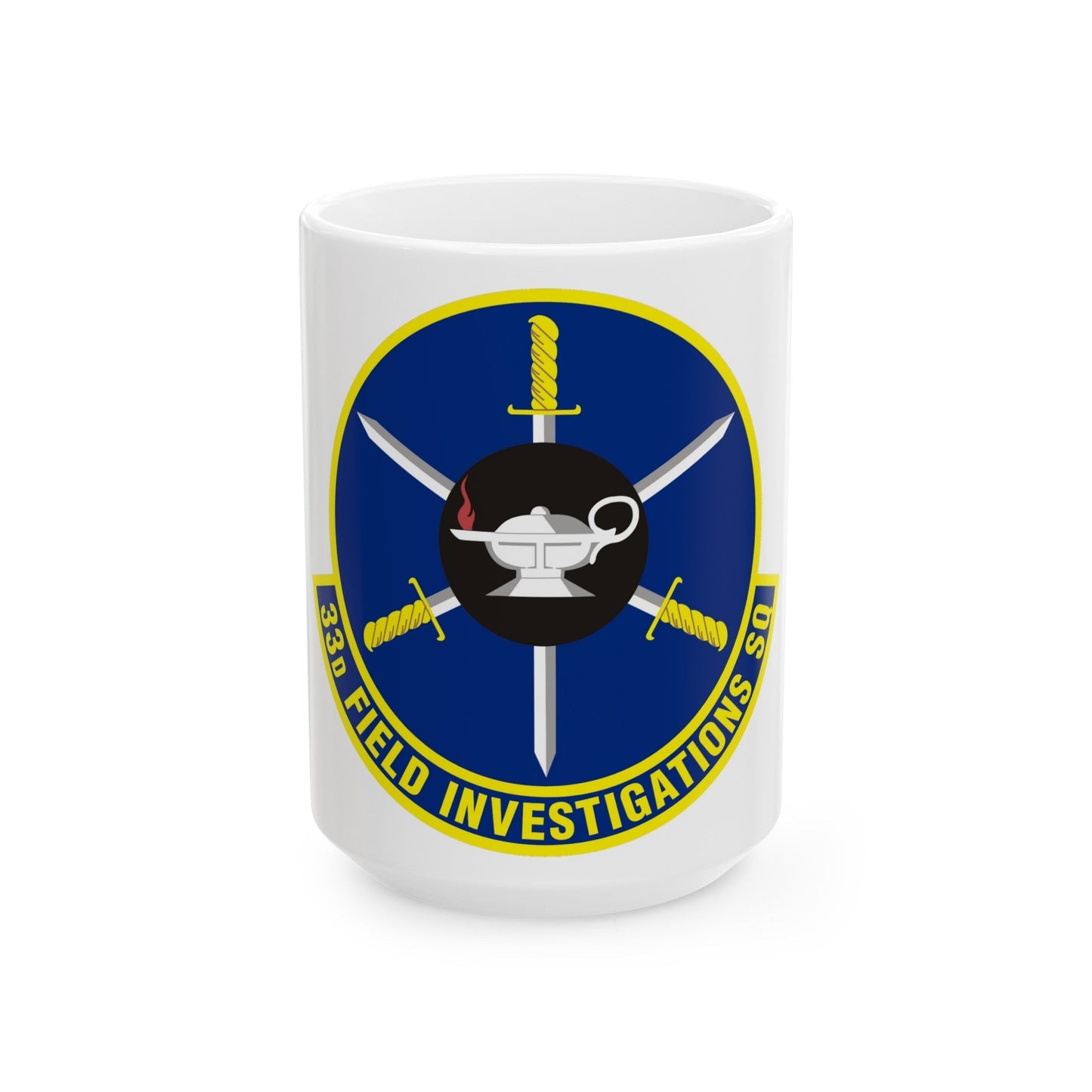 33d Field Investigations Squadron (U.S. Air Force) White Coffee Mug-15oz-The Sticker Space