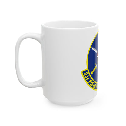 33d Field Investigations Squadron (U.S. Air Force) White Coffee Mug-The Sticker Space