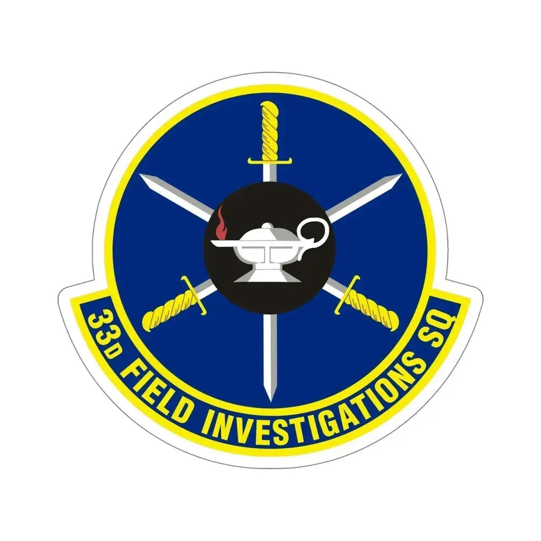 33d Field Investigations Squadron (U.S. Air Force) STICKER Vinyl Die-Cut Decal 6 Inch - The Sticker Space