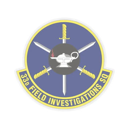 33d Field Investigations Squadron (U.S. Air Force) STICKER Vinyl Kiss-Cut Decal 6 Inch Transparent - The Sticker Space