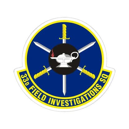 33d Field Investigations Squadron (U.S. Air Force) STICKER Vinyl Kiss-Cut Decal 6 Inch White - The Sticker Space