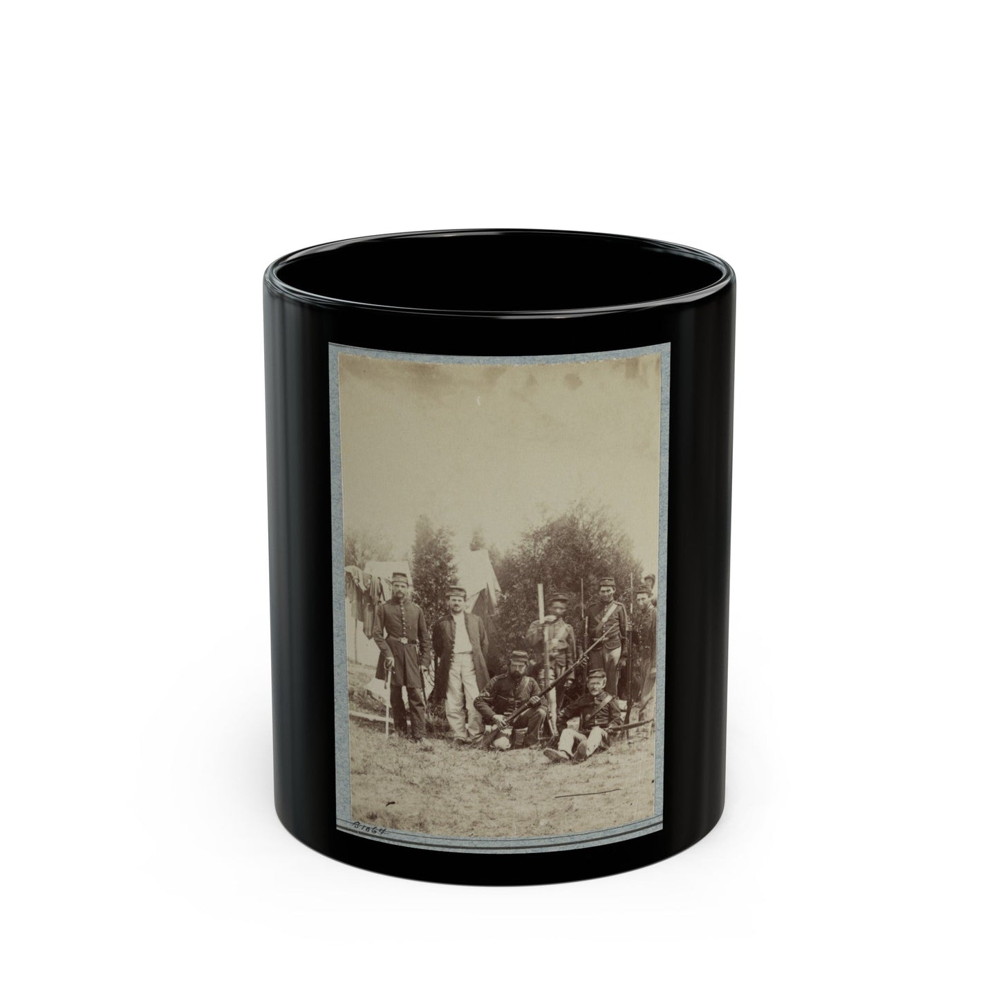 33d New York Infantry 001 (U.S. Civil War) Black Coffee Mug-11oz-The Sticker Space