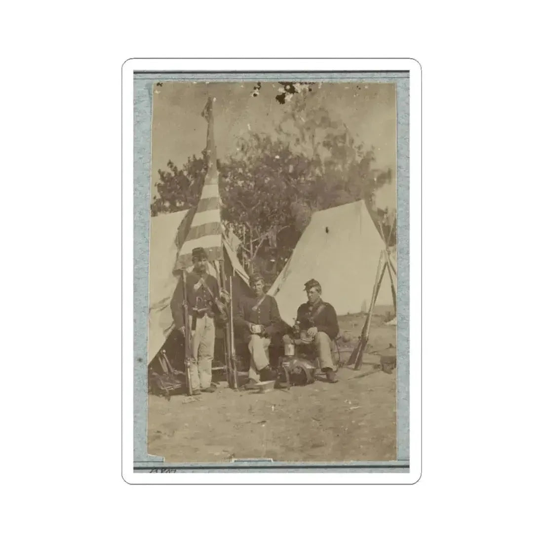 33D New York Infantry 004 (U.S. Civil War) STICKER Vinyl Kiss-Cut Decal 3 Inch White - The Sticker Space