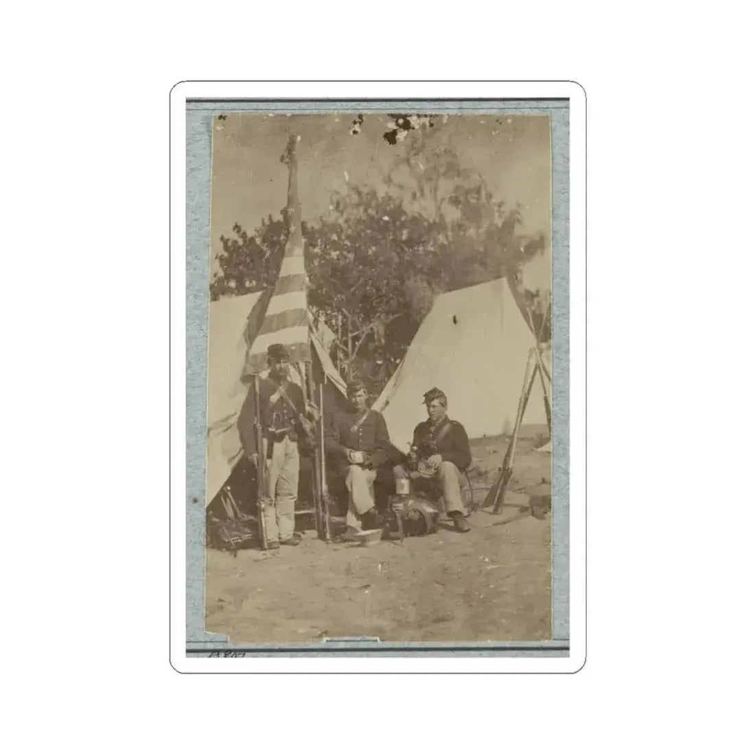 33D New York Infantry 004 (U.S. Civil War) STICKER Vinyl Kiss-Cut Decal 4 Inch White - The Sticker Space