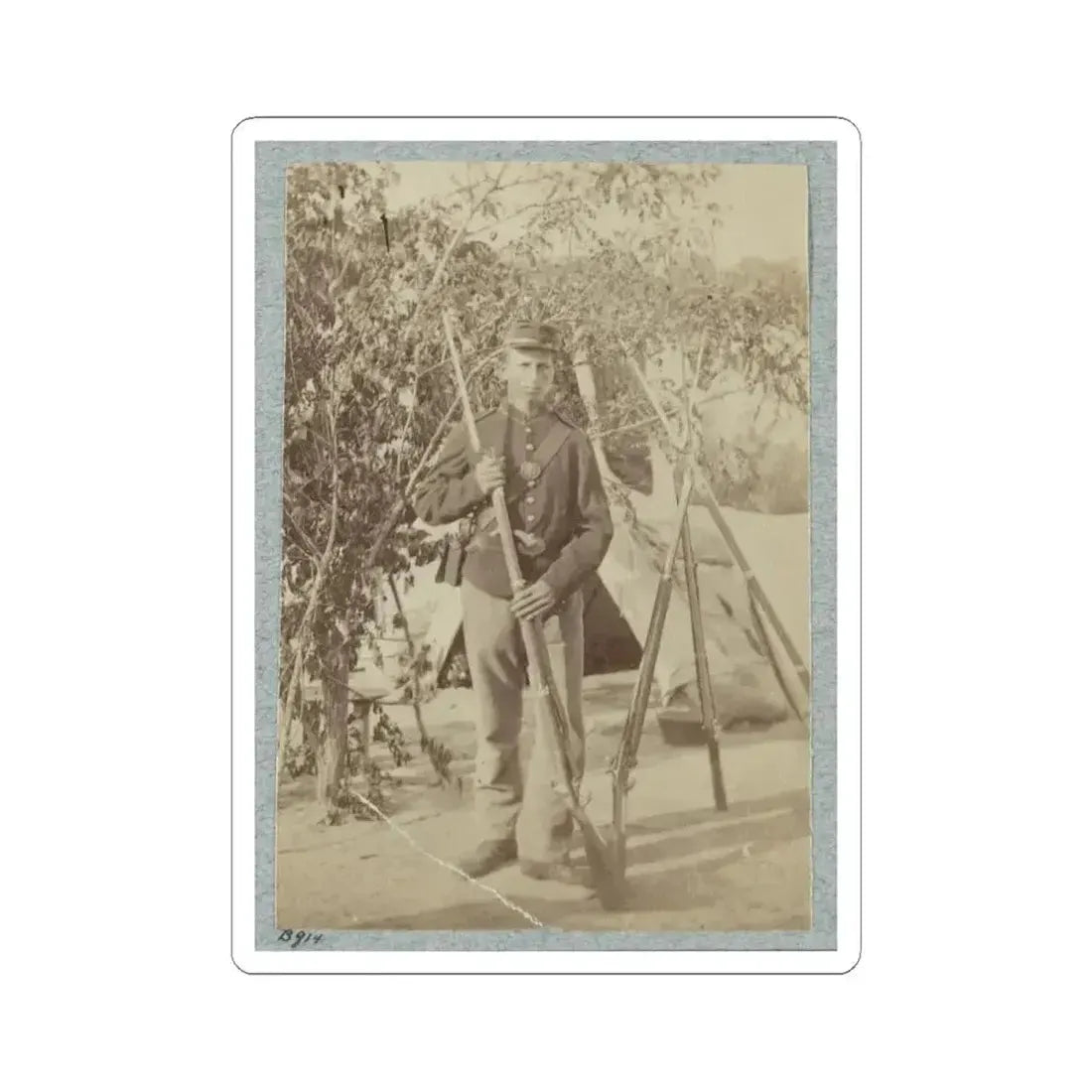 33D New York Infantry 005 (U.S. Civil War) STICKER Vinyl Kiss-Cut Decal 4 Inch White - The Sticker Space