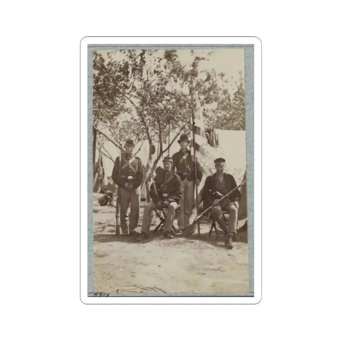 33D New York Infantry 009 (U.S. Civil War) STICKER Vinyl Kiss-Cut Decal 2 Inch White - The Sticker Space