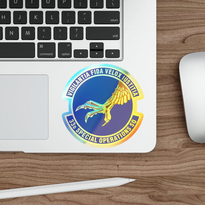 33d Special Operations Squadron (U.S. Air Force) Holographic STICKER Die-Cut Vinyl Decal-The Sticker Space