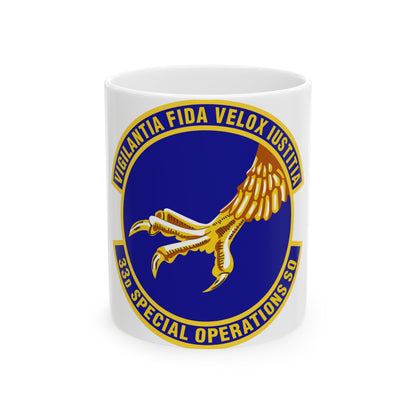 33d Special Operations Squadron (U.S. Air Force) White Coffee Mug-11oz-The Sticker Space