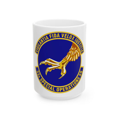 33d Special Operations Squadron (U.S. Air Force) White Coffee Mug-15oz-The Sticker Space