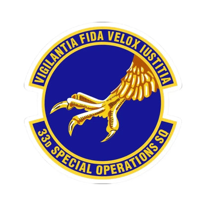 33d Special Operations Squadron (U.S. Air Force) STICKER Vinyl Kiss-Cut Decal - The Sticker Space