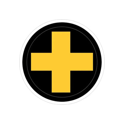 33rd Infantry Division SSI (U.S. Army) REVERSE PRINT Transparent Die-Cut STICKER 2 Inch Die-Cut Transparent - The Sticker Space