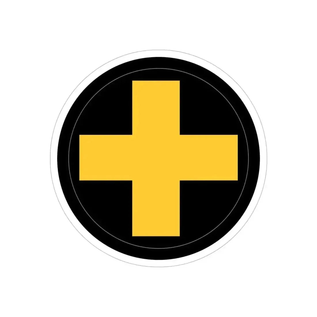 33rd Infantry Division SSI (U.S. Army) REVERSE PRINT Transparent Die-Cut STICKER 6 Inch Die-Cut Transparent - The Sticker Space