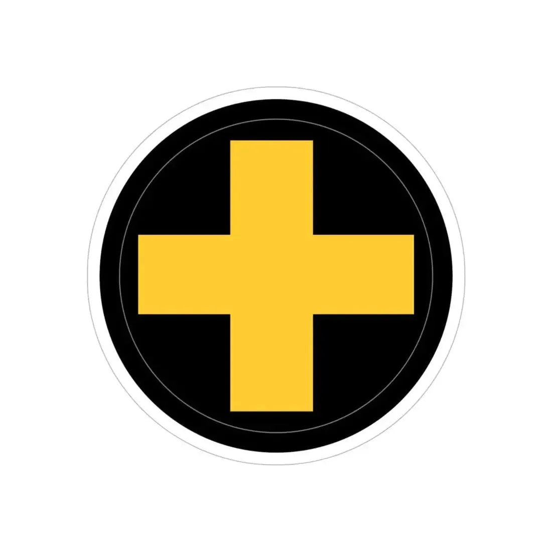 33rd Infantry Division SSI (U.S. Army) REVERSE PRINT Transparent Die-Cut STICKER - The Sticker Space