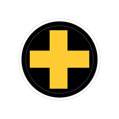 33rd Infantry Division SSI (U.S. Army) REVERSE PRINT Transparent Die-Cut STICKER - The Sticker Space