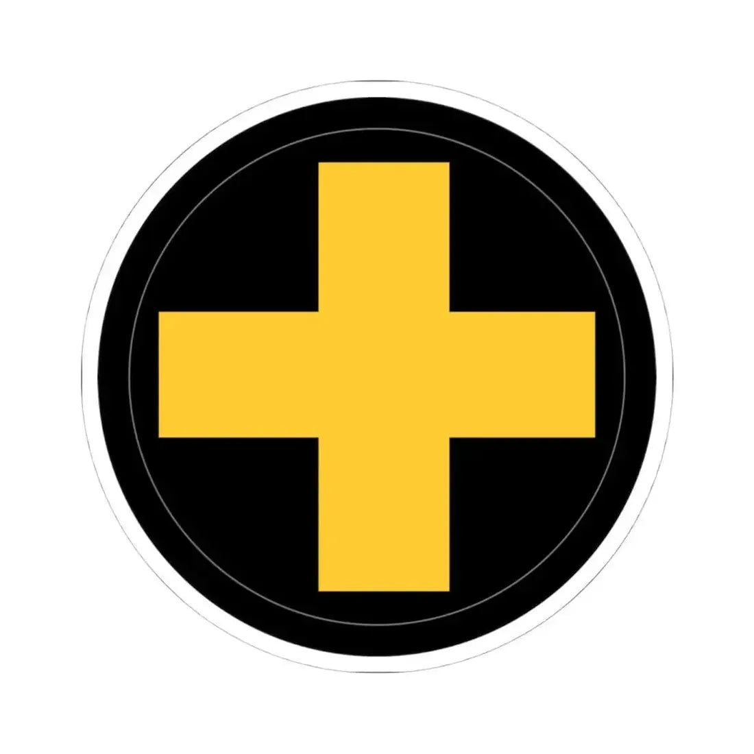 33rd Infantry Division SSI (U.S. Army) STICKER Vinyl Kiss-Cut Decal 4 Inch White - The Sticker Space