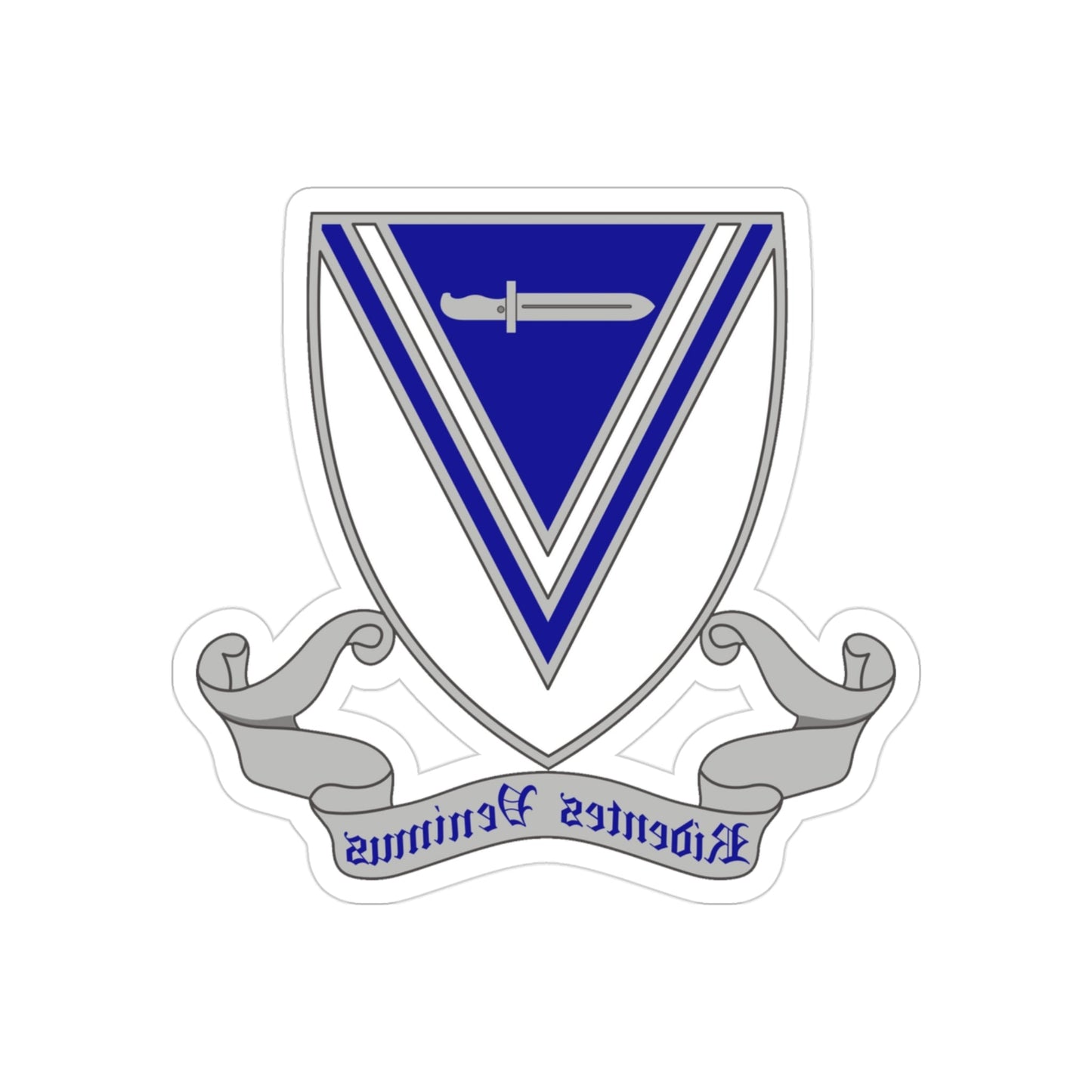 33rd Infantry Regiment 2 (U.S. Army) REVERSE PRINT Transparent STICKER-3 Inch-The Sticker Space