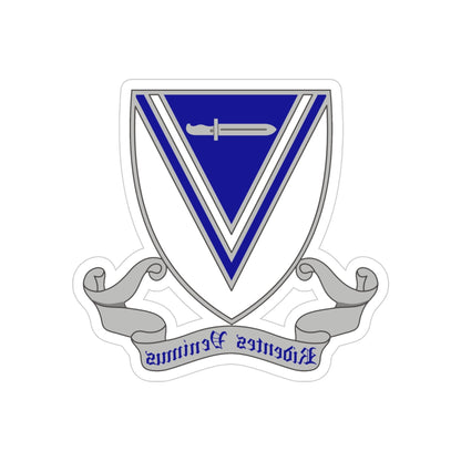 33rd Infantry Regiment 2 (U.S. Army) REVERSE PRINT Transparent STICKER-4" × 4"-The Sticker Space