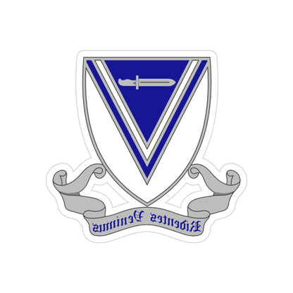 33rd Infantry Regiment 2 (U.S. Army) REVERSE PRINT Transparent STICKER-5" × 5"-The Sticker Space