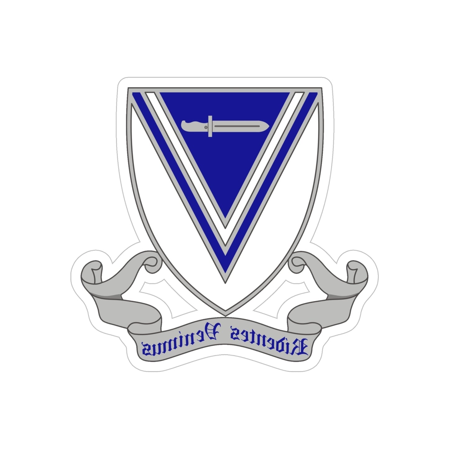 33rd Infantry Regiment 2 (U.S. Army) REVERSE PRINT Transparent STICKER-6 Inch-The Sticker Space