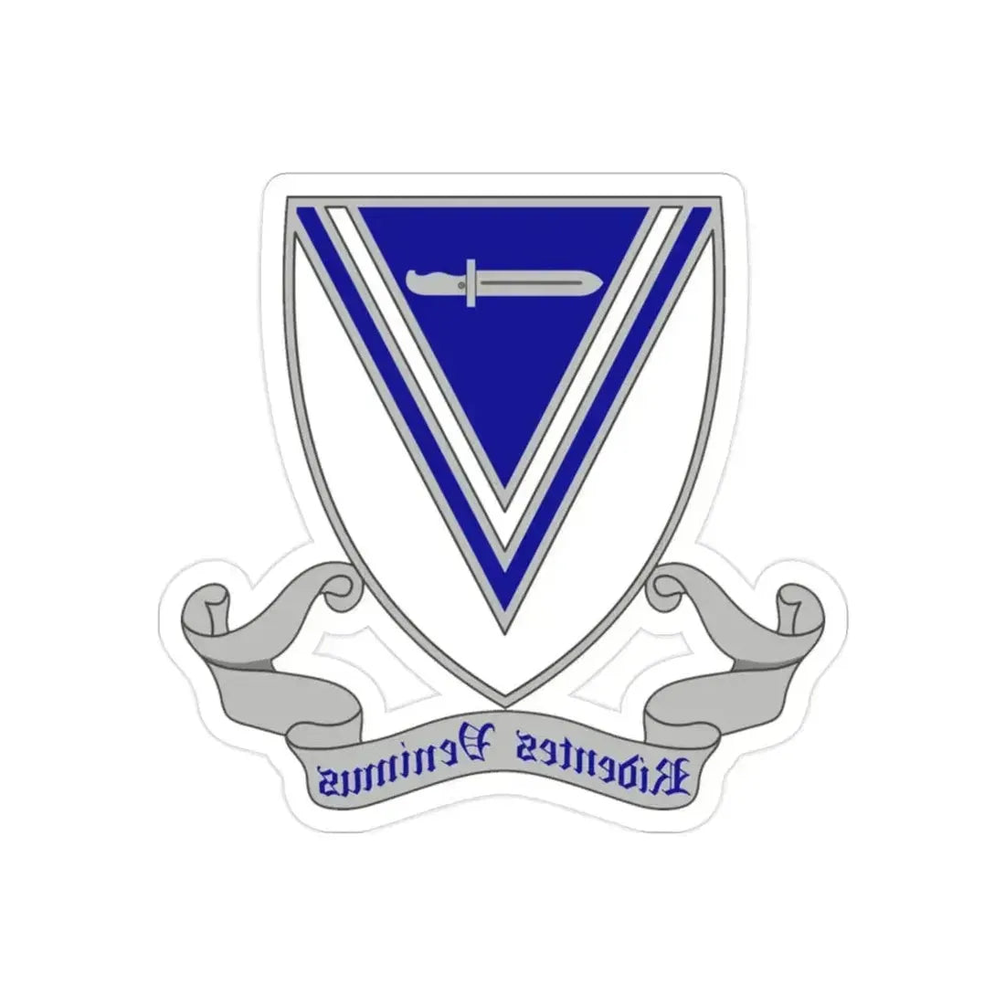 33rd Infantry Regiment 2 (U.S. Army) REVERSE PRINT Transparent Die-Cut STICKER 2 Inch Die-Cut Transparent - The Sticker Space