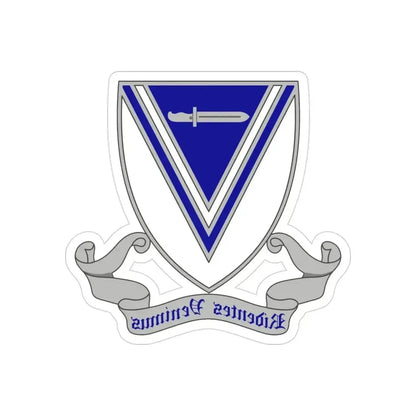 33rd Infantry Regiment 2 (U.S. Army) REVERSE PRINT Transparent Die-Cut STICKER 3 Inch Die-Cut Transparent - The Sticker Space
