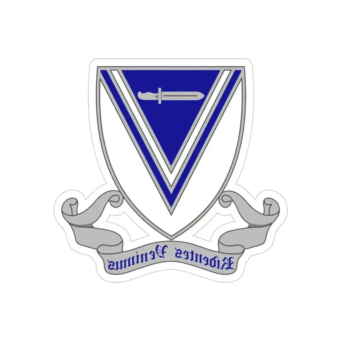 33rd Infantry Regiment 2 (U.S. Army) REVERSE PRINT Transparent Die-Cut STICKER 4 Inch Die-Cut Transparent - The Sticker Space