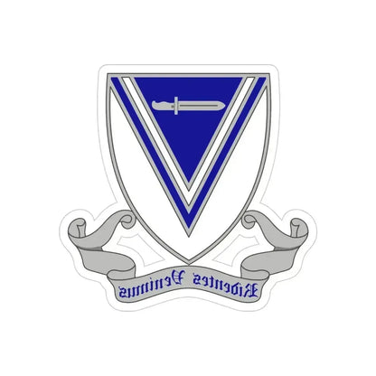 33rd Infantry Regiment 2 (U.S. Army) REVERSE PRINT Transparent Die-Cut STICKER 4 Inch Die-Cut Transparent - The Sticker Space