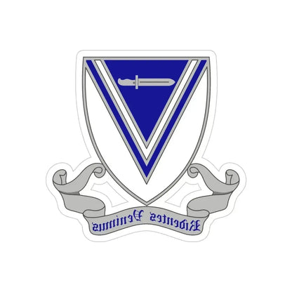 33rd Infantry Regiment 2 (U.S. Army) REVERSE PRINT Transparent Die-Cut STICKER 5 Inch Die-Cut Transparent - The Sticker Space