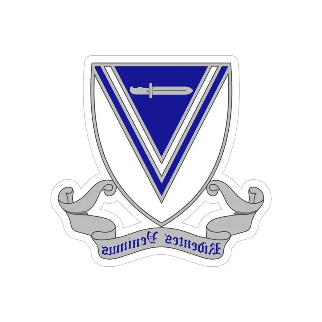 33rd Infantry Regiment 2 (U.S. Army) REVERSE PRINT Transparent Die-Cut STICKER 6 Inch Die-Cut Transparent - The Sticker Space