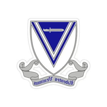 33rd Infantry Regiment 2 (U.S. Army) REVERSE PRINT Transparent Die-Cut STICKER 6 Inch Die-Cut Transparent - The Sticker Space