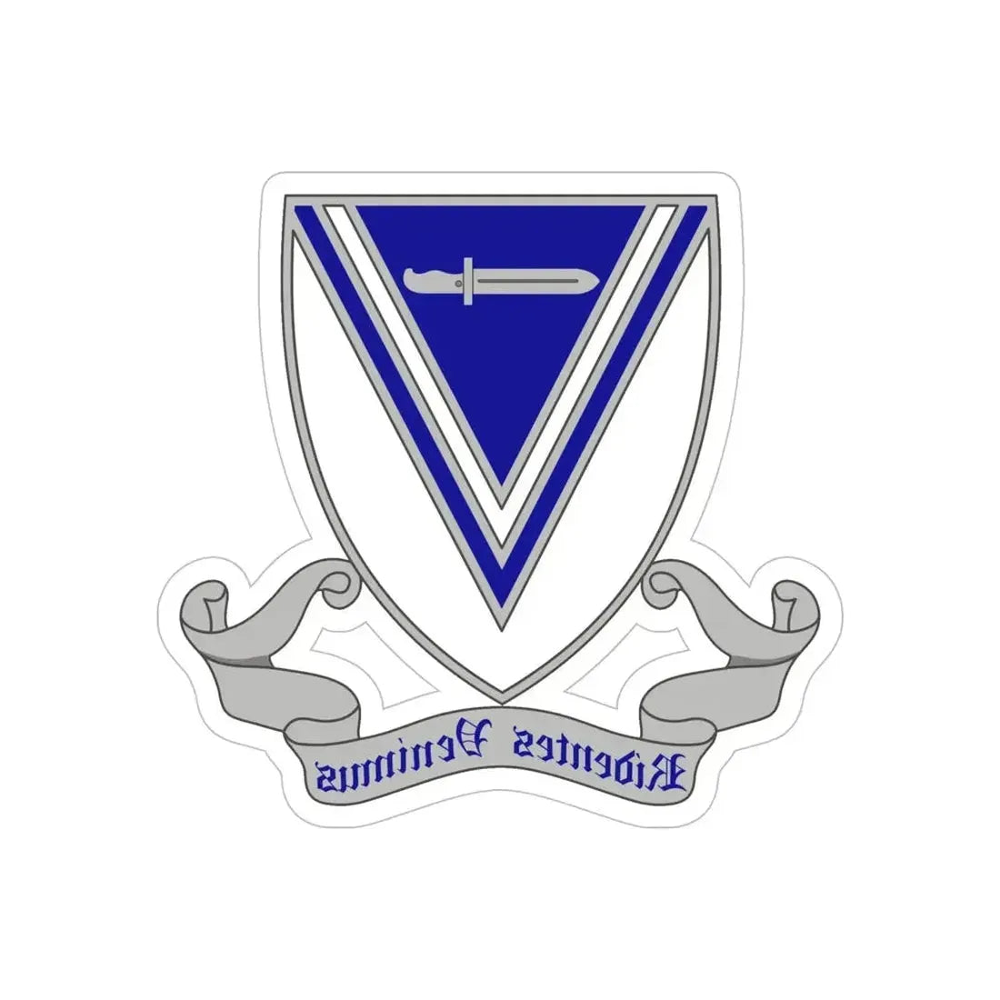 33rd Infantry Regiment 2 (U.S. Army) REVERSE PRINT Transparent Die-Cut STICKER - The Sticker Space