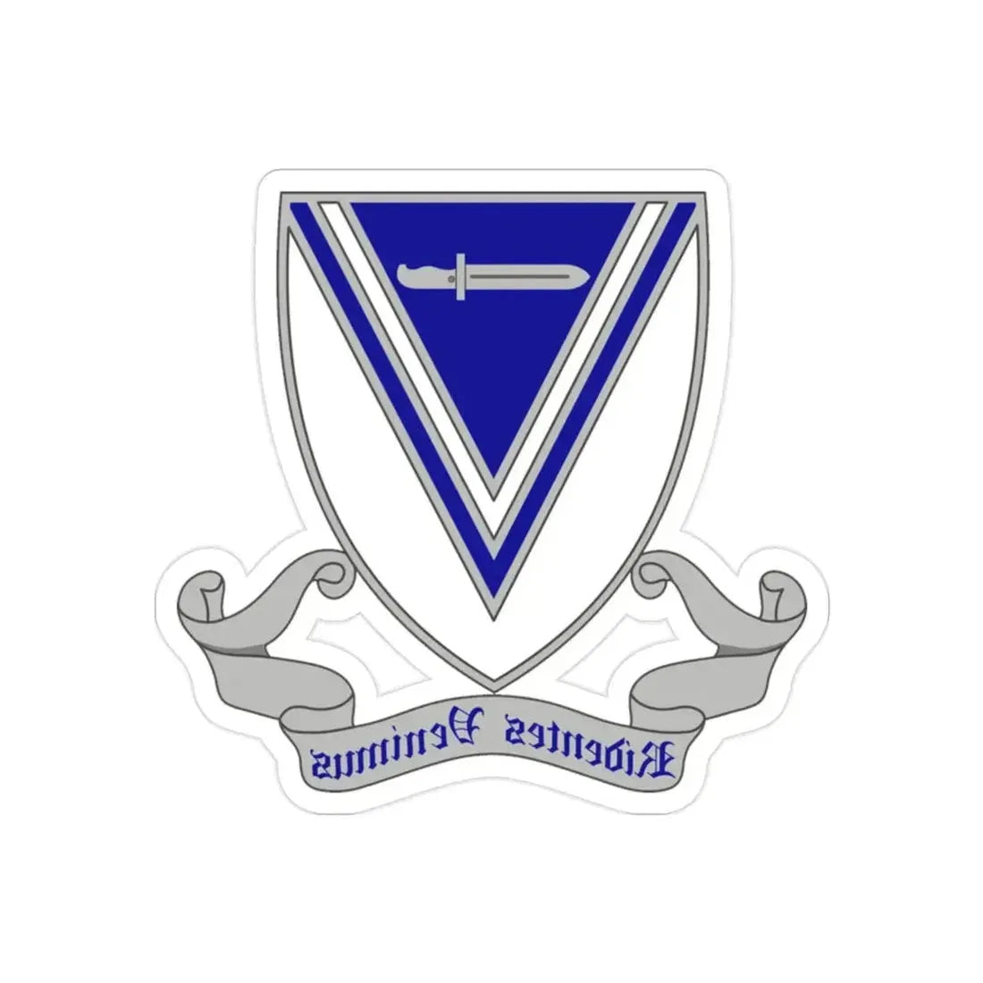 33rd Infantry Regiment 2 (U.S. Army) REVERSE PRINT Transparent Die-Cut STICKER - The Sticker Space