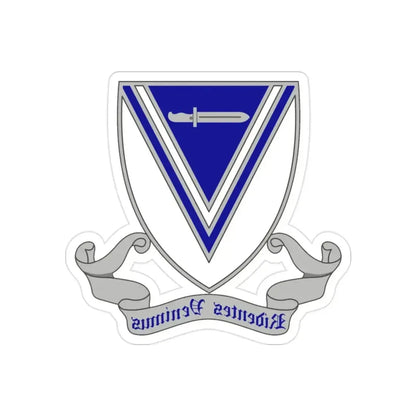 33rd Infantry Regiment 2 (U.S. Army) REVERSE PRINT Transparent Die-Cut STICKER - The Sticker Space