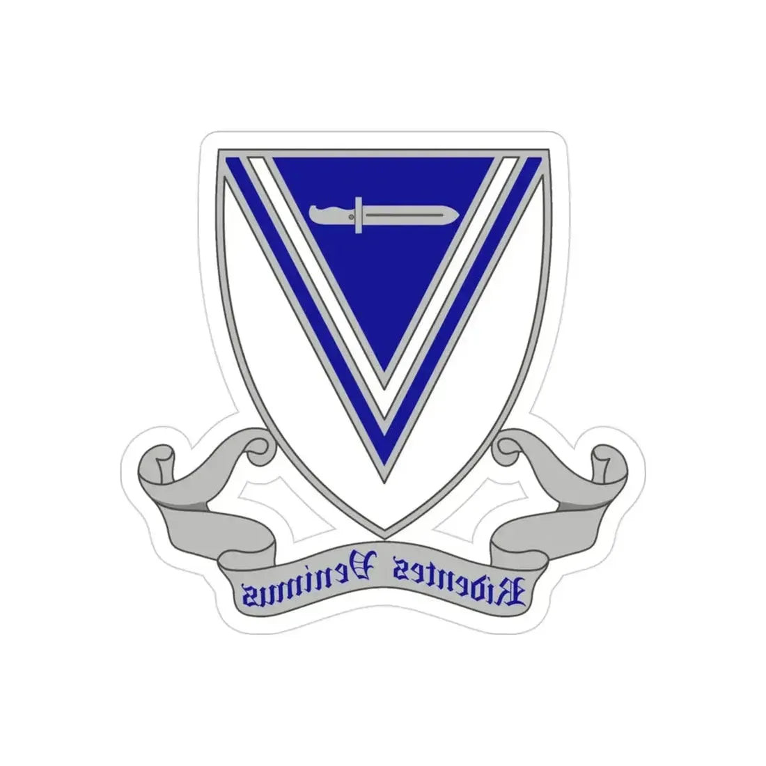 33rd Infantry Regiment 2 (U.S. Army) REVERSE PRINT Transparent Die-Cut STICKER - The Sticker Space